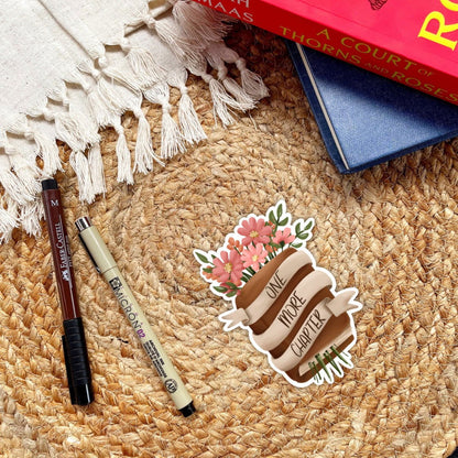 One More Chapter Sticker | Bookish Stickers for Kindle - Serafine Art & Design - 