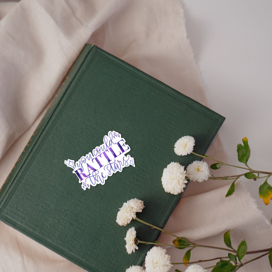 Rattle The Stars Sticker | Throne of Glass | Kindle Stickers - Serafine Art & Design - 