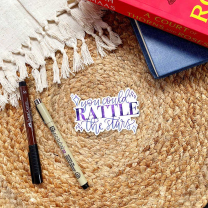 Rattle The Stars Sticker | Throne of Glass | Kindle Stickers - Serafine Art & Design - 