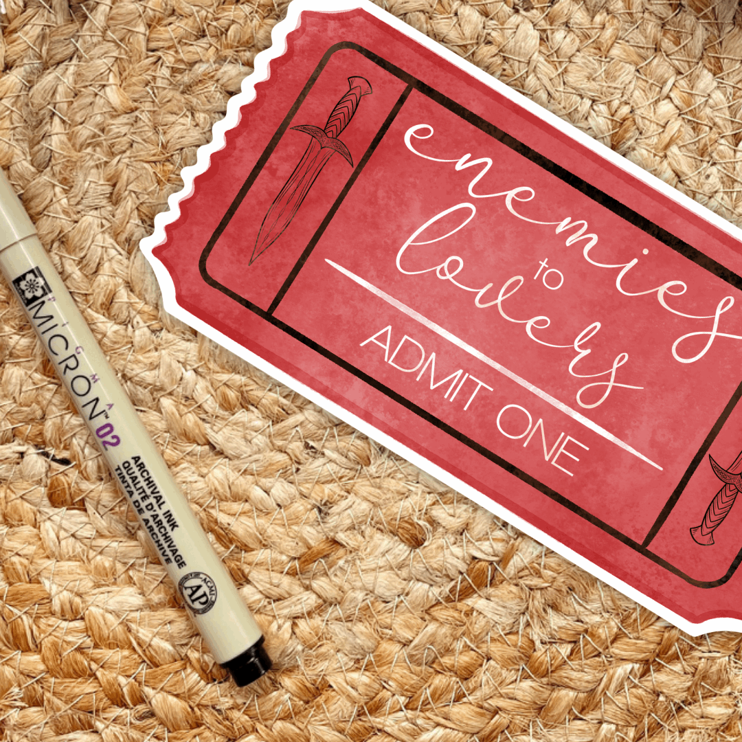 Romance Book Trope Tickets | Bookish Stickers for Kindle - Serafine Art & Design - 