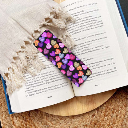 Romance Book Tropes Hearts Bookmark - Serafine Art & Design - 