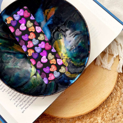 Romance Book Tropes Hearts Bookmark - Serafine Art & Design - 