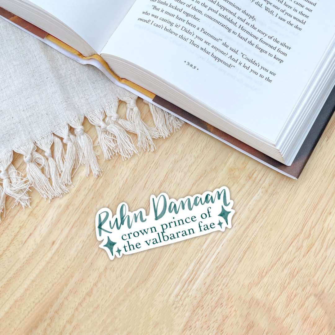 Ruhn Danaan Sticker | Bookish | Sarah J Maas | Crescent City - Serafine Art & Design - 