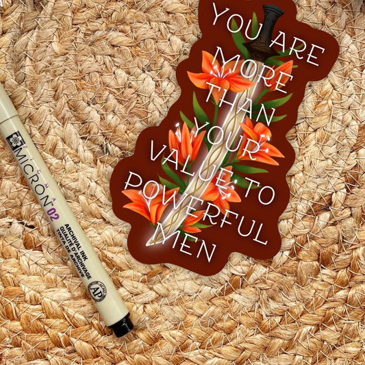 Daughter of No Worlds Quote Sticker | You Are More | Carissa Broadbent Officially Licensed