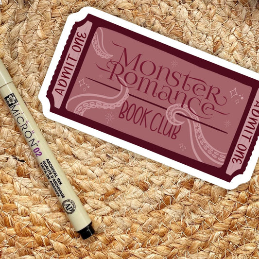 Monster Romance Book Club Sticker | Fall & Halloween Kindle Stickers
