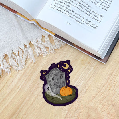 Reading In Peace (RIP) Sticker | Fall & Halloween Kindle Stickers