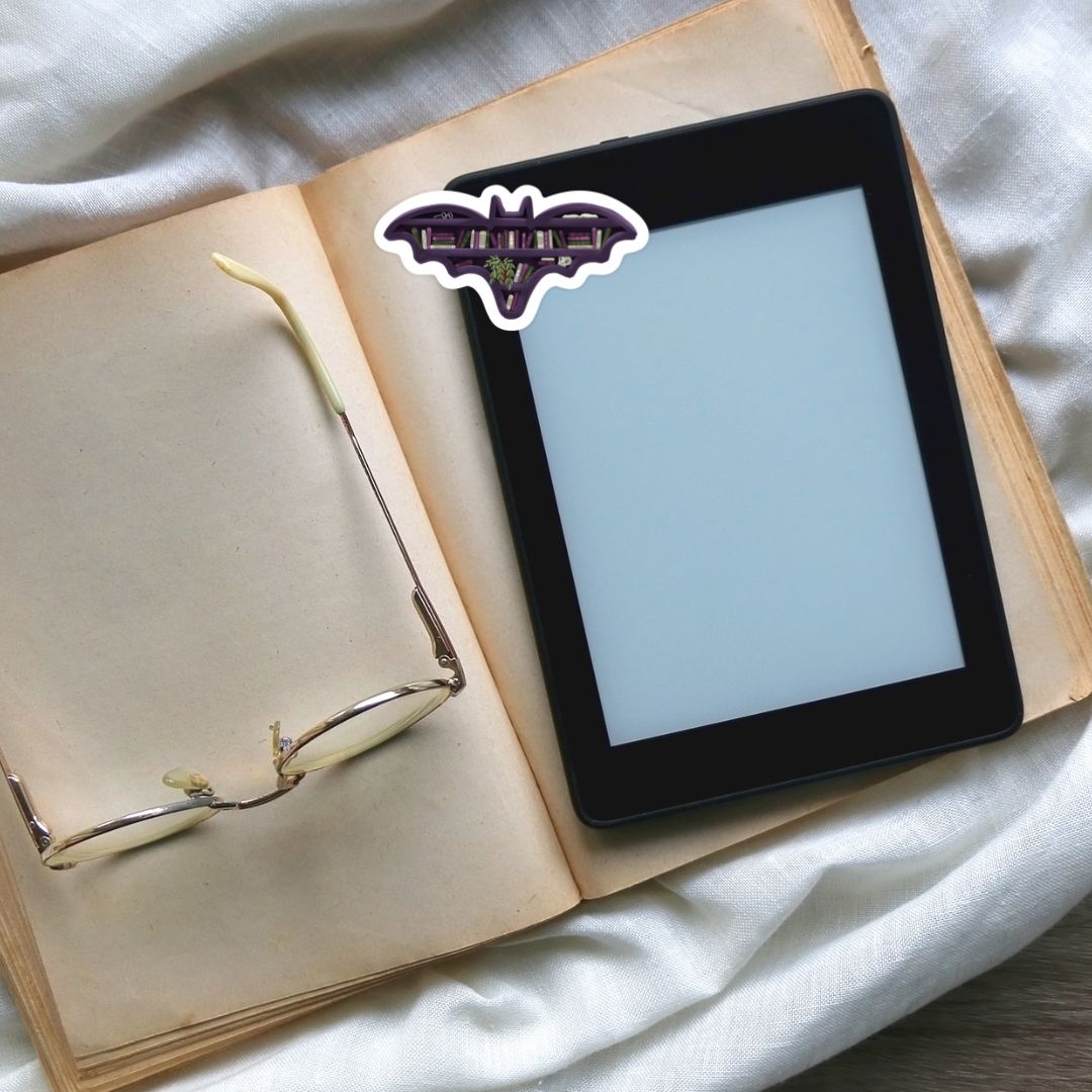Bat Bookshelf Sticker | Fall & Halloween Kindle Stickers