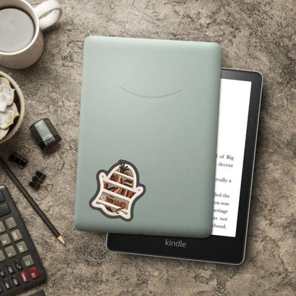 Ghost Bookshelf Sticker | Fall & Halloween Kindle Stickers