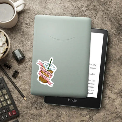 Fueled by Caffeine & Smut Bookish Sticker for Coffee Lovers