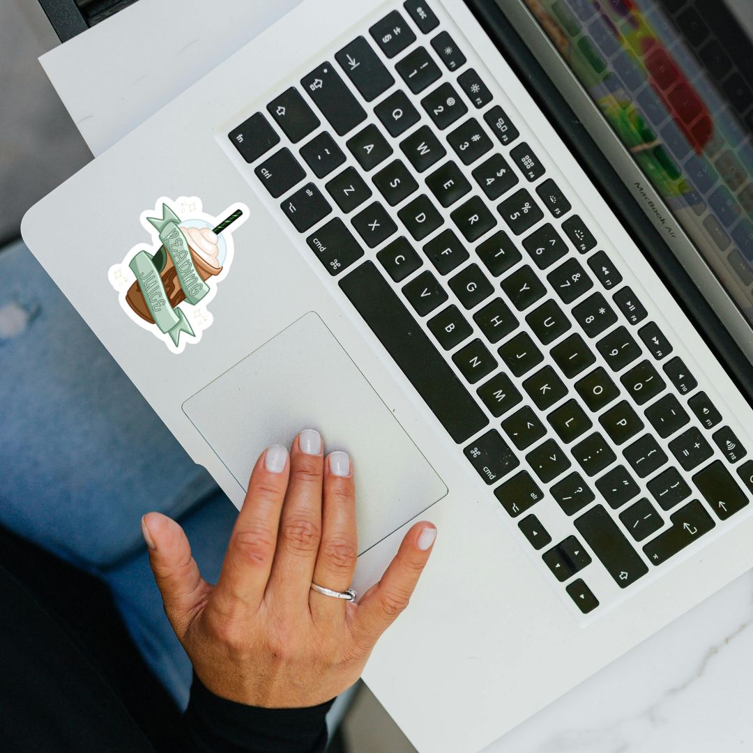 Reading Juice Bookish Sticker for Coffee Lovers