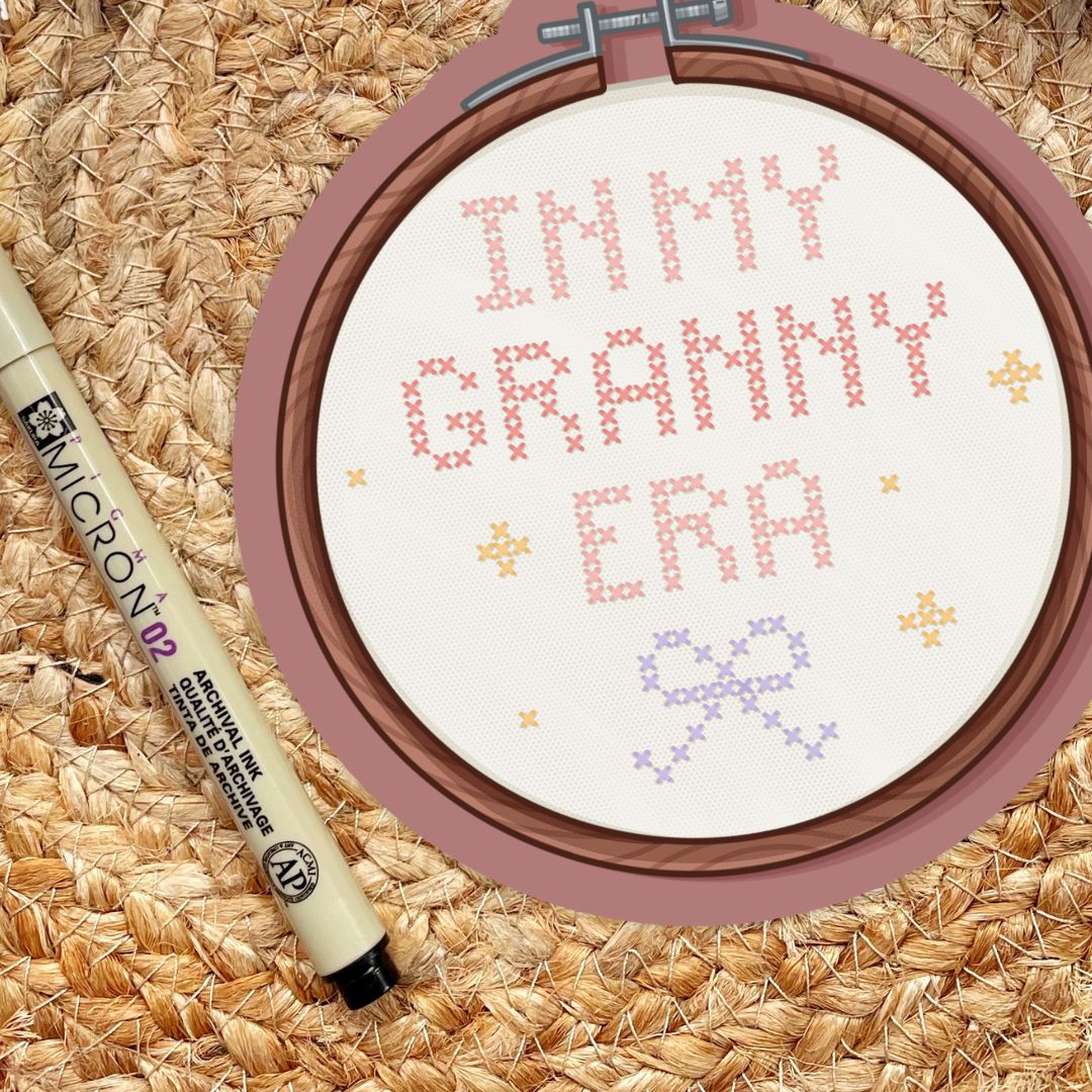 In My Granny Era Sticker for Crafty Cozy Book Lovers