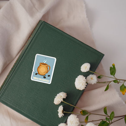 The Sanity Tarot Card Sticker for Coffee Lovers