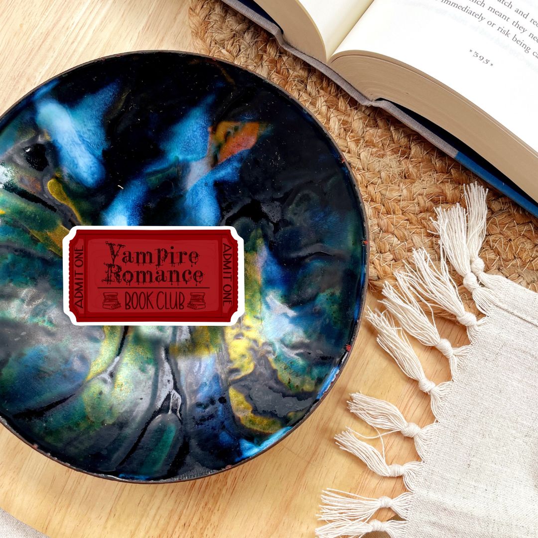 Vampire Romance Book Club Ticket Sticker | Spooky Halloween Kindle Stickers