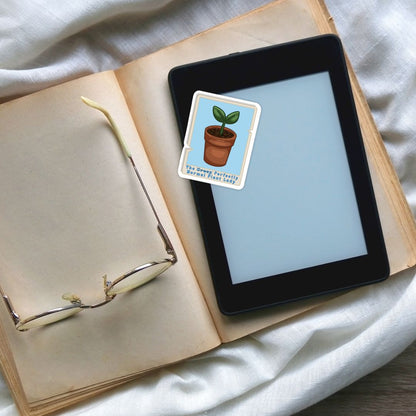 The Crazy Plant Lady Tarot Card Sticker | Cute Plant Lady Stickers