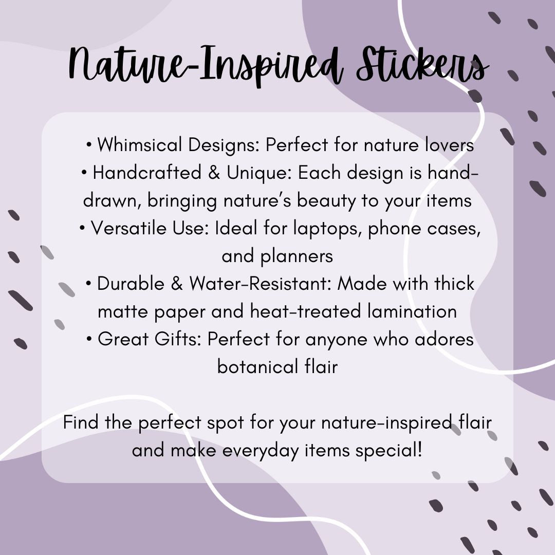Succulent Sticker | Plant Lover | Cactus Stickers - Serafine Art & Design - 