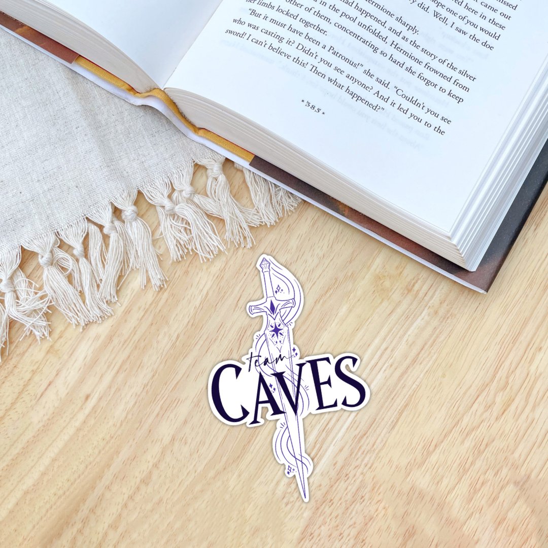 Team Caves Sticker | Sarah J Maas | Crescent City - Serafine Art & Design - 