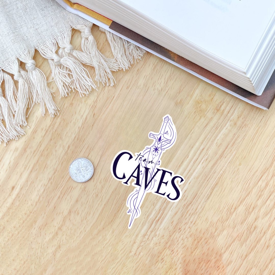 Team Caves Sticker | Sarah J Maas | Crescent City - Serafine Art & Design - 