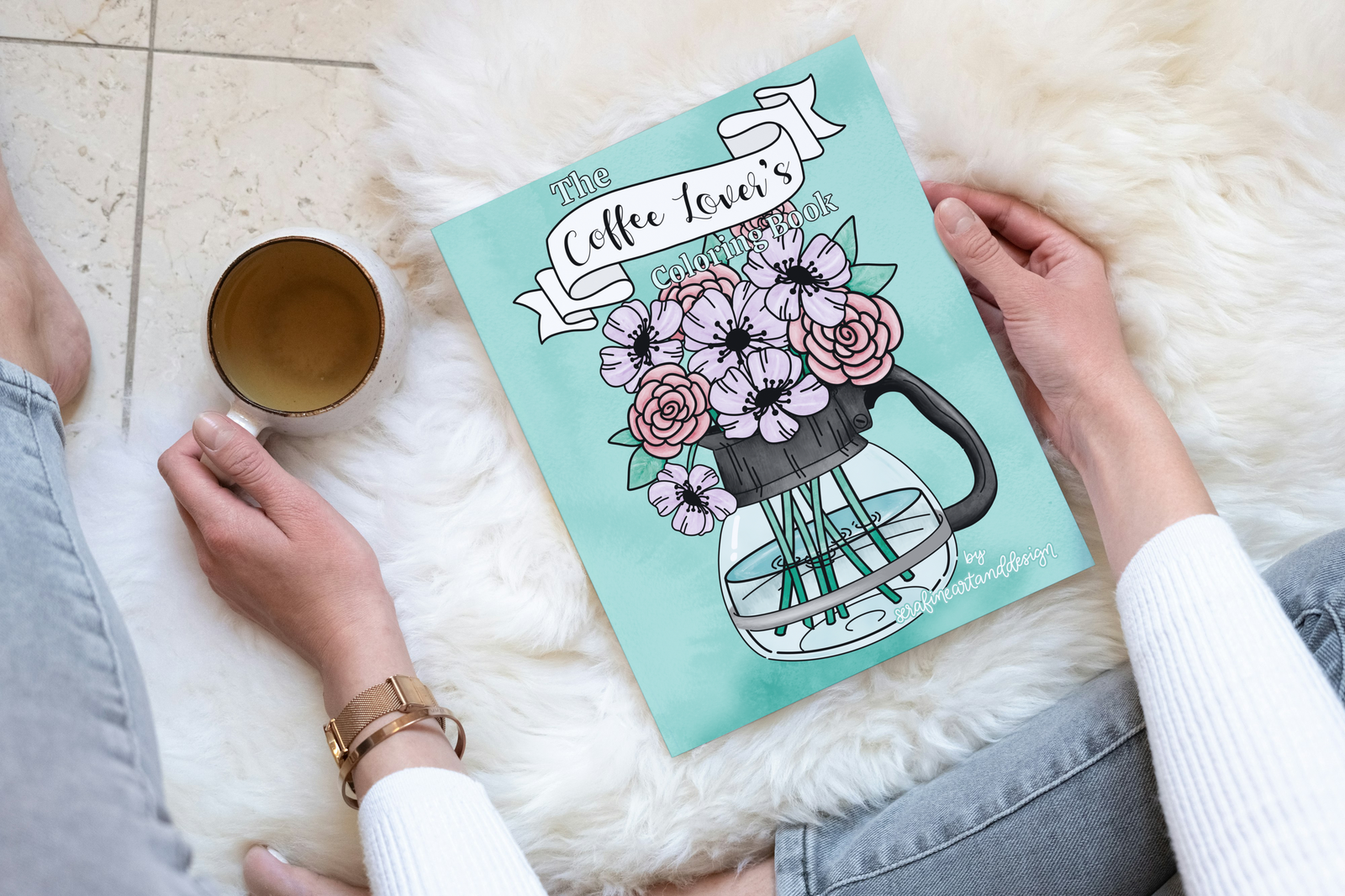 The Coffee Lover’s Coloring Book by Serafine Art and Design - Serafine Art & Design - 