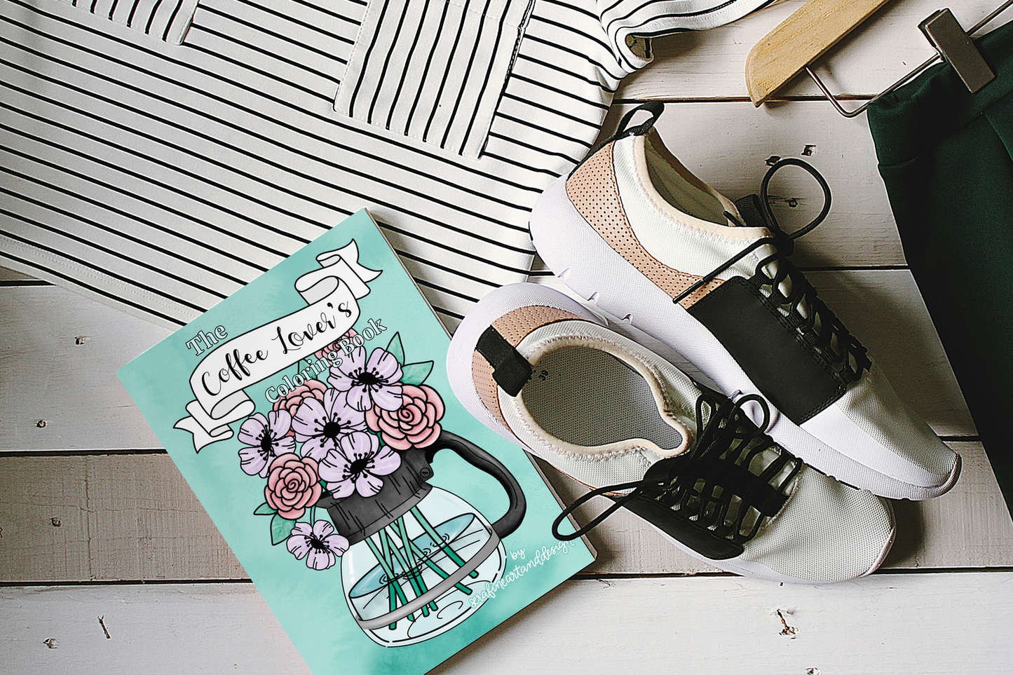 The Coffee Lover’s Coloring Book by Serafine Art and Design - Serafine Art & Design - 