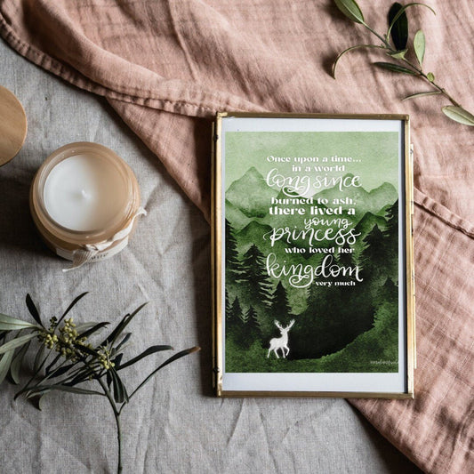 Throne of Glass Quote Print | Terrasen | Bookish Wall Art - Serafine Art & Design - 