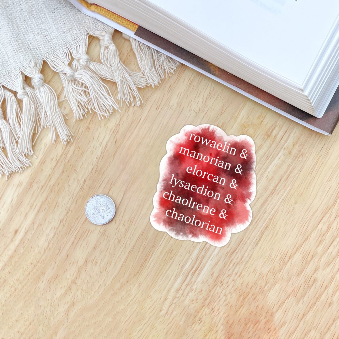 Throne of Glass Ships Sticker | Sarah J Maas Gifts - Serafine Art & Design - 