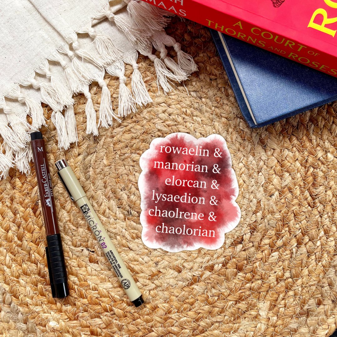 Throne of Glass Ships Sticker | Sarah J Maas Gifts - Serafine Art & Design - 