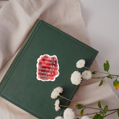 Throne of Glass Ships Sticker | Sarah J Maas Gifts - Serafine Art & Design - 