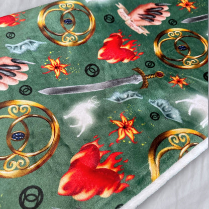 Throne of Glass Throw Blanket | Sarah J Maas | Bookish Merch - Serafine Art & Design - 