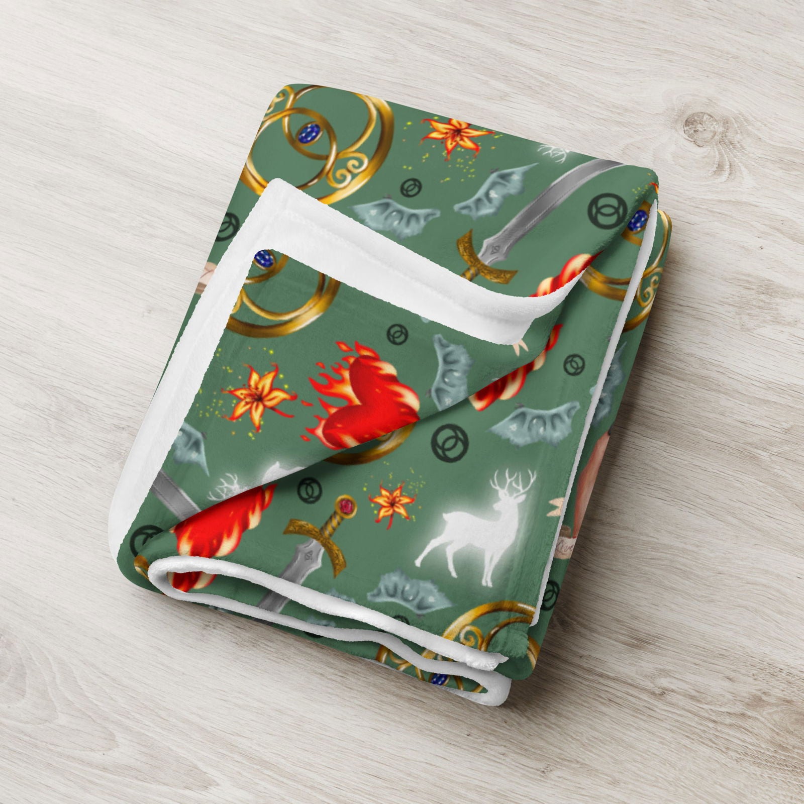 Throne of Glass Throw Blanket | Sarah J Maas | Bookish Merch - Serafine Art & Design - 