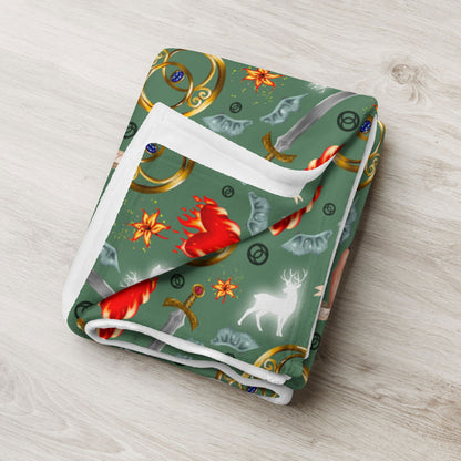 Throne of Glass Throw Blanket | Sarah J Maas | Bookish Merch - Serafine Art & Design - 