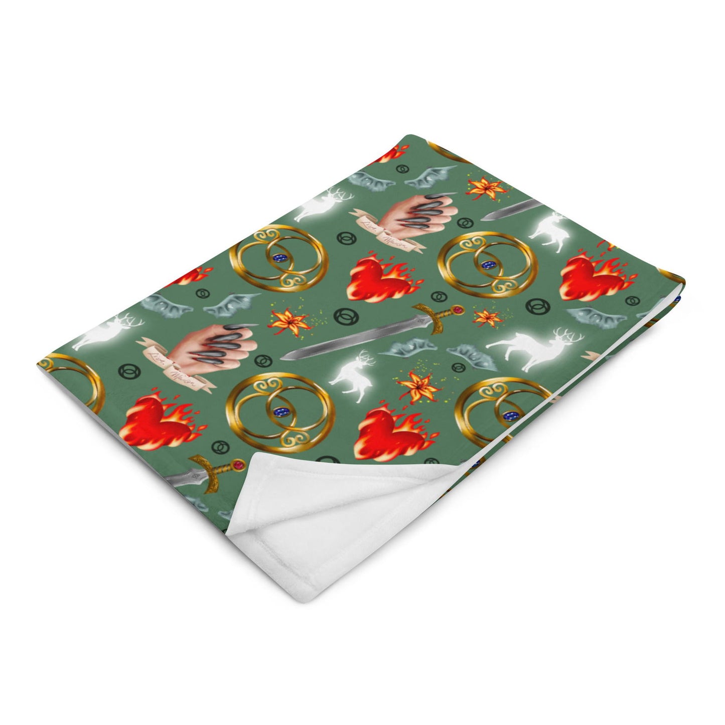 Throne of Glass Throw Blanket | Sarah J Maas | Bookish Merch - Serafine Art & Design - 