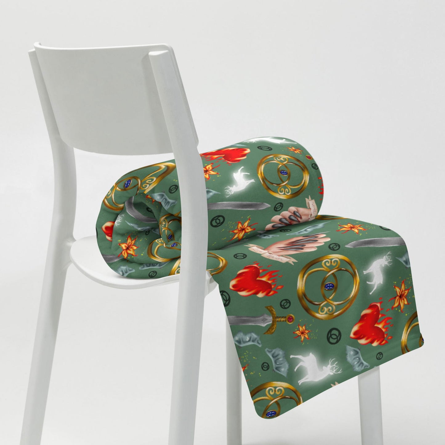 Throne of Glass Throw Blanket | Sarah J Maas | Bookish Merch - Serafine Art & Design - 