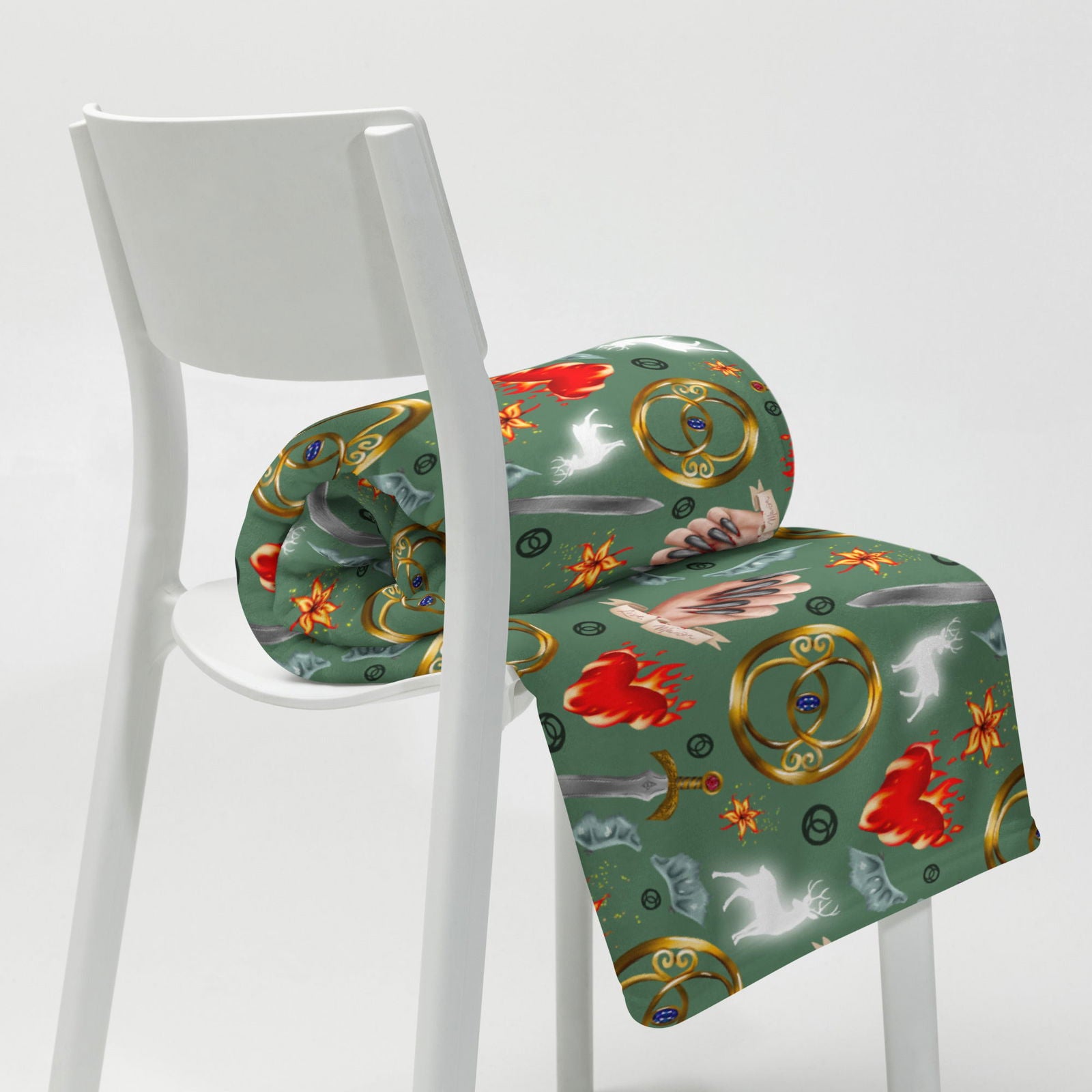 Throne of Glass Throw Blanket | Sarah J Maas | Bookish Merch - Serafine Art & Design - 