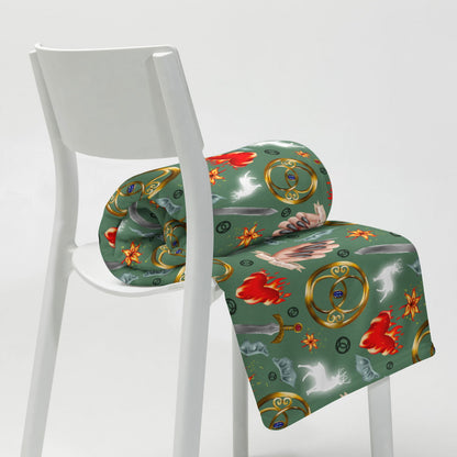 Throne of Glass Throw Blanket | Sarah J Maas | Bookish Merch - Serafine Art & Design - 