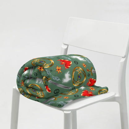 Throne of Glass Throw Blanket | Sarah J Maas | Bookish Merch - Serafine Art & Design - 