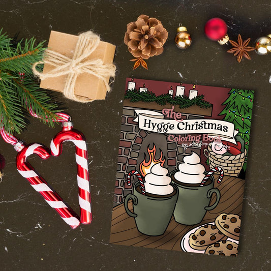 The Hygge Christmas Coloring Book by Serafine Art and Design