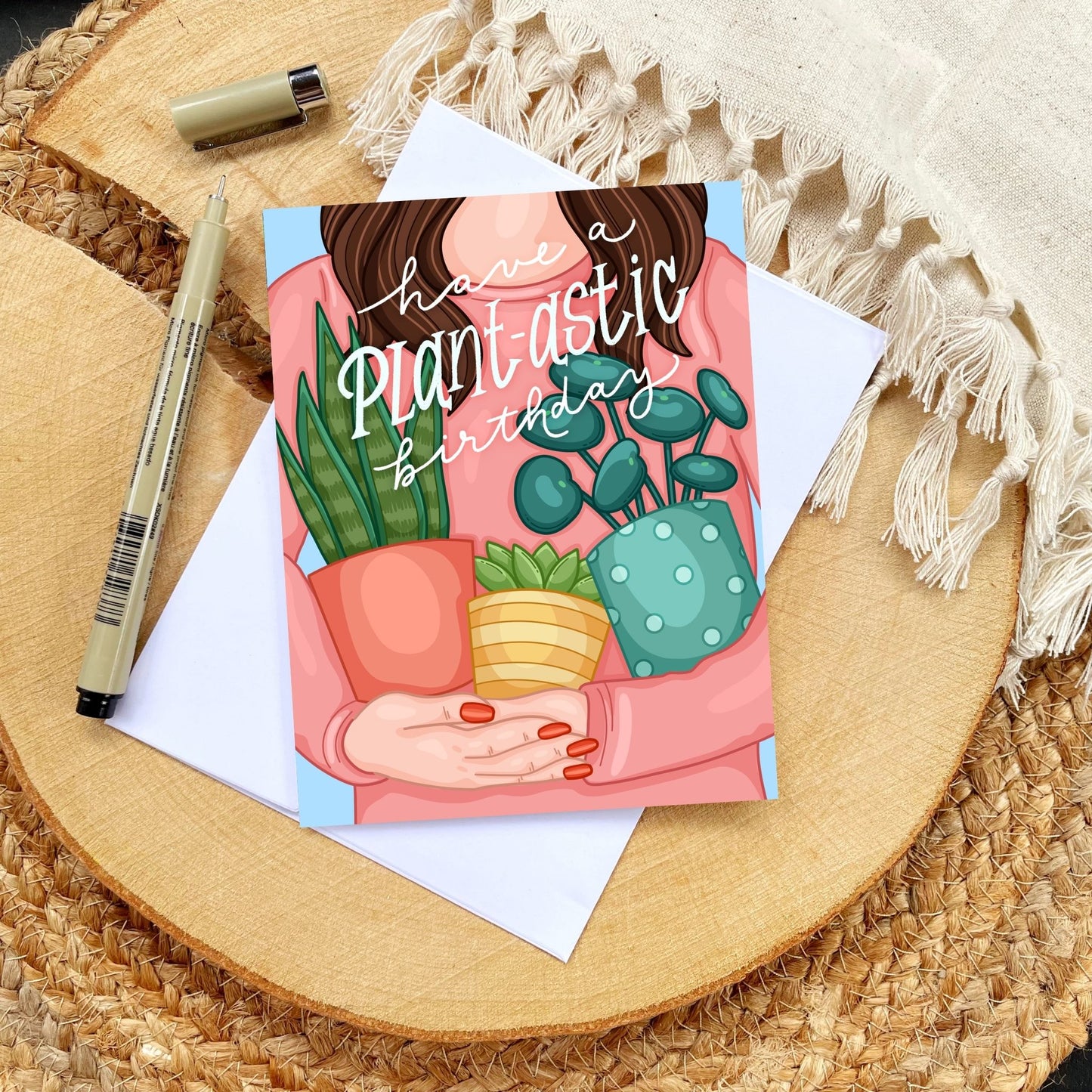 Plant-astic Birthday Card | Botanical Plant Lover Greeting Cards