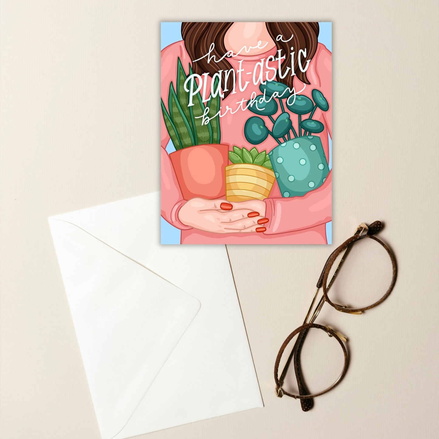 Plant-astic Birthday Card | Botanical Plant Lover Greeting Cards