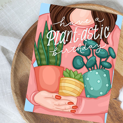 Plant-astic Birthday Card | Botanical Plant Lover Greeting Cards
