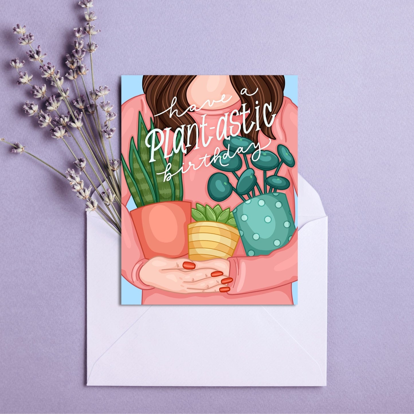 Plant-astic Birthday Card | Botanical Plant Lover Greeting Cards