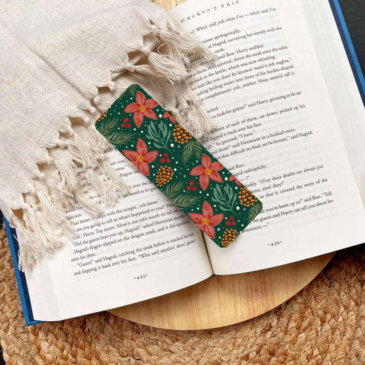 Christmas Woodland Floral Bookmark