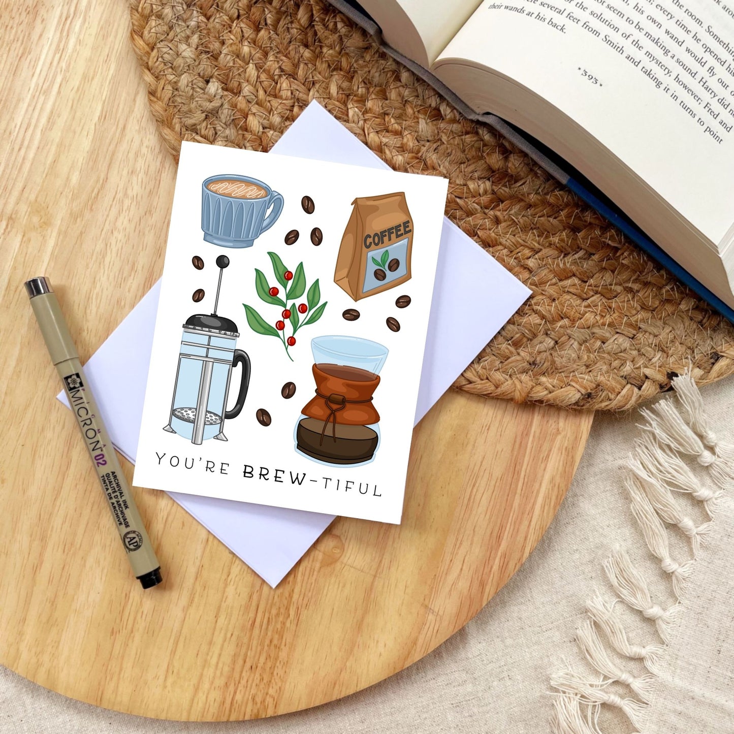 You Are Brew-tiful Card | Greeting Cards for Coffee Lovers