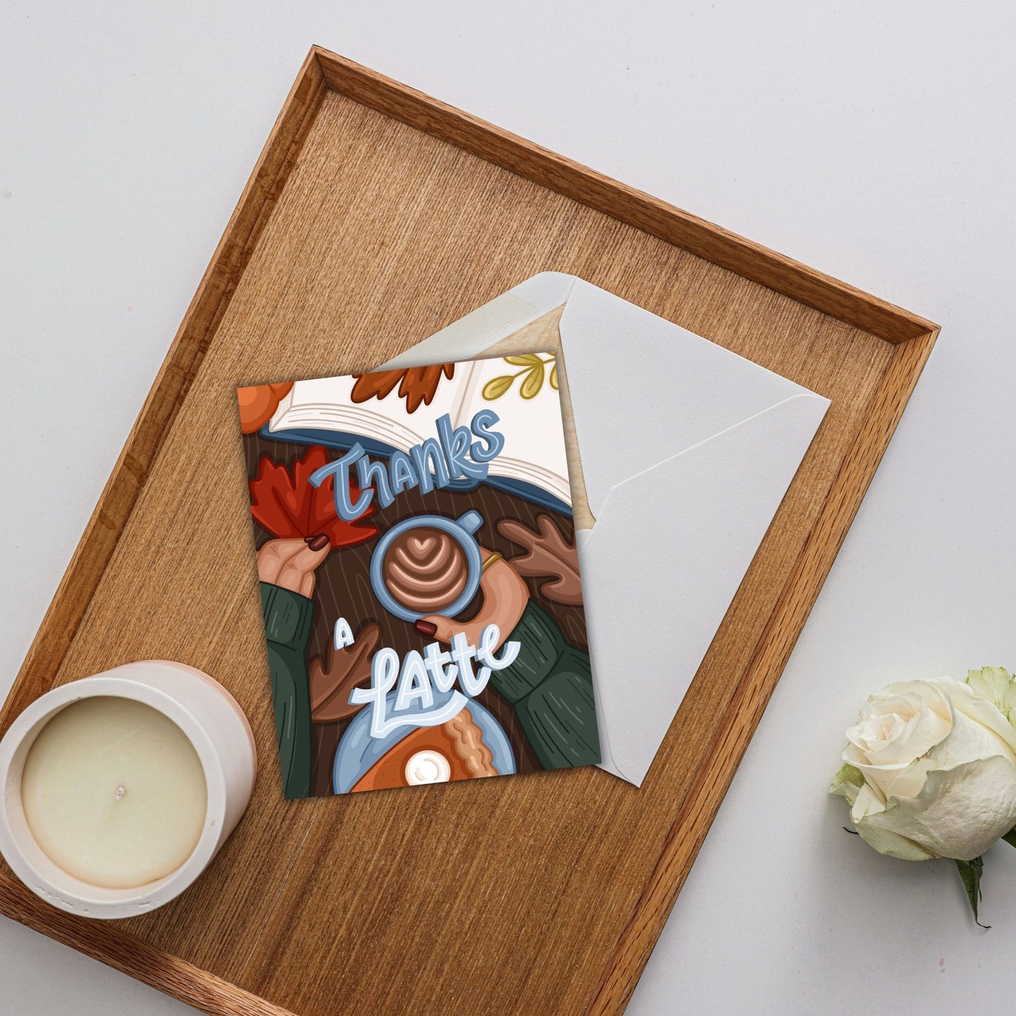 Thanks A Latte Card | Greeting Cards for Coffee Lovers