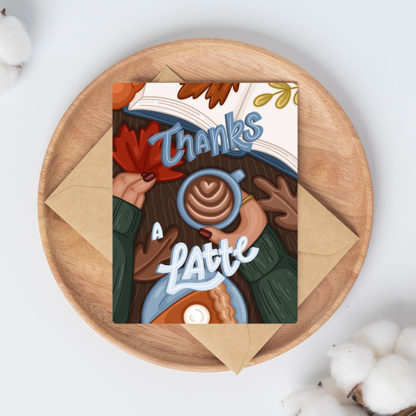 Thanks A Latte Card | Greeting Cards for Coffee Lovers