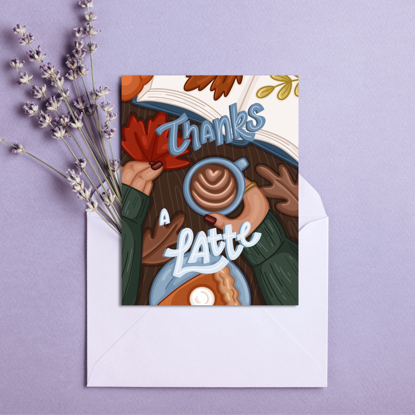 Thanks A Latte Card | Greeting Cards for Coffee Lovers