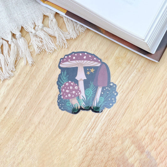Vintage Mushroom Sticker | Dark Academia | Cottagecore - Serafine Art & Design - 