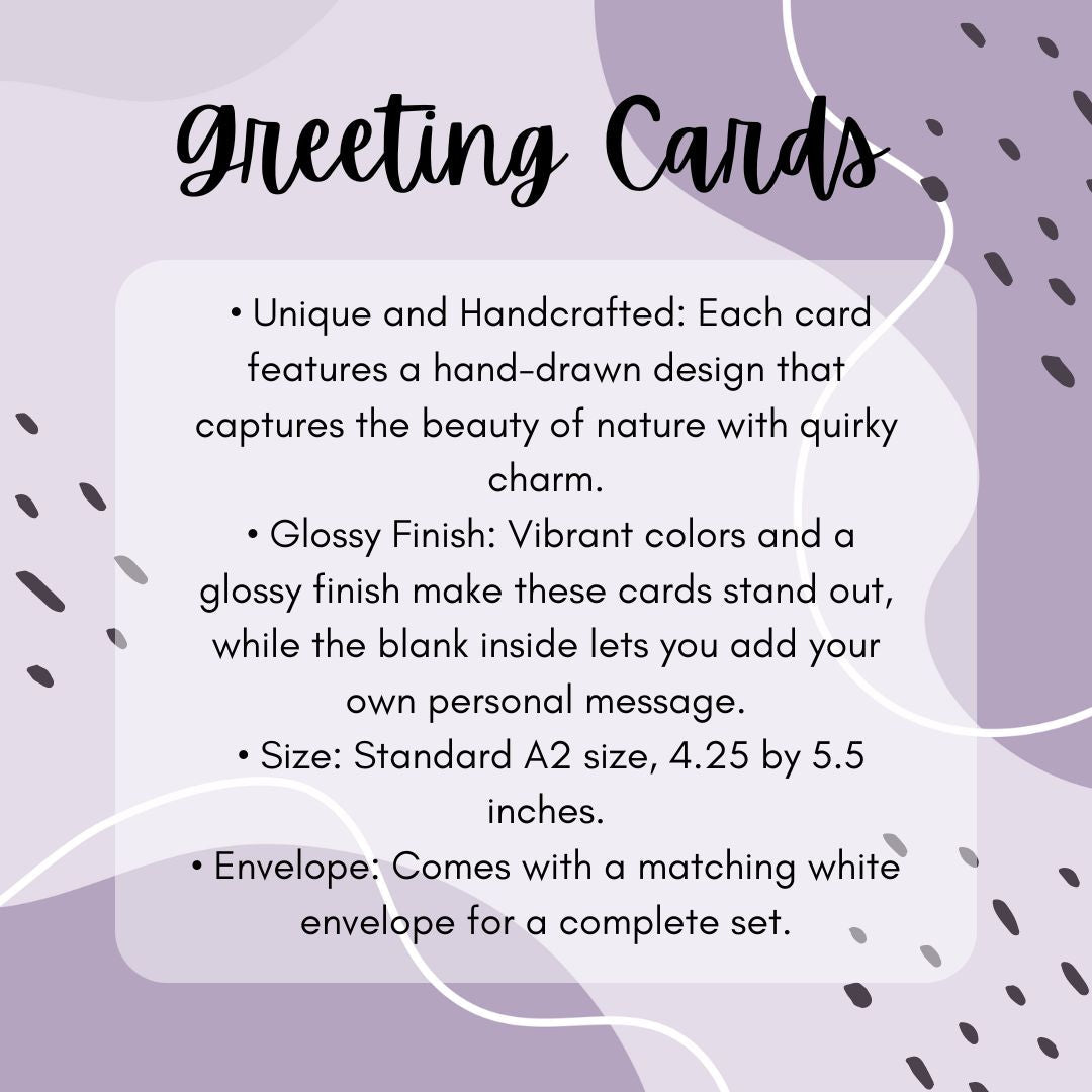Whimsical Bookshelf Thank You Card | Bookish Greeting Cards - Serafine Art & Design - 