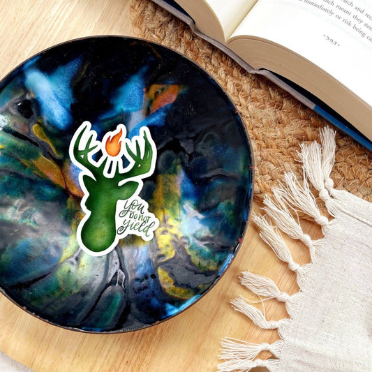 You Do Not Yield Bookish Sticker | Throne of Glass - Serafine Art & Design - 