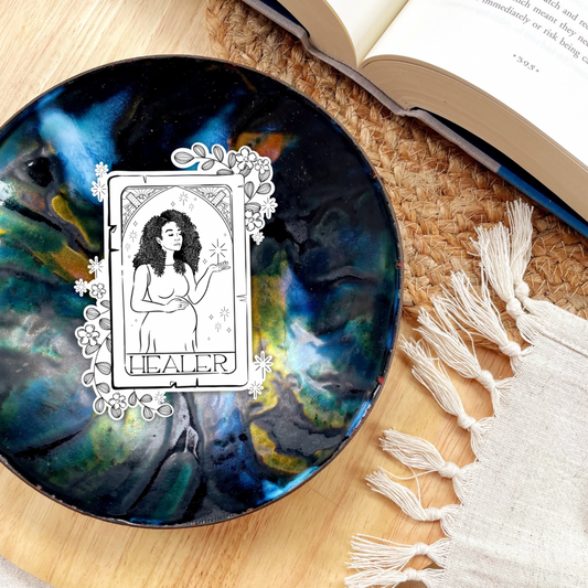 Yrene Healer Character Card Sticker | Bookish | Sarah J Maas | Throne of Glass - Serafine Art & Design - 