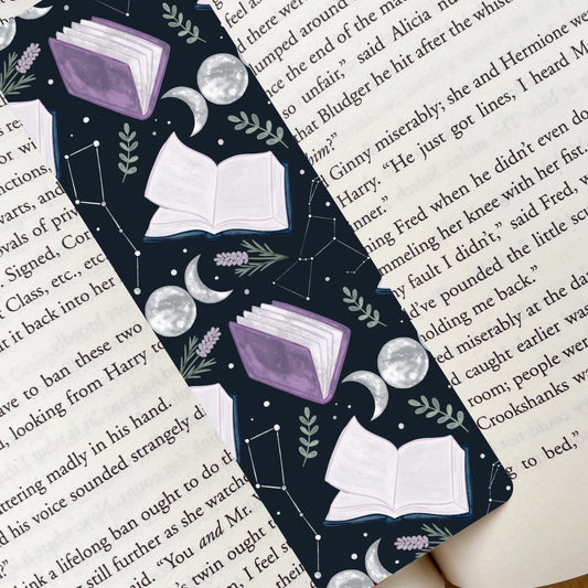 Celestial Witches Floral Bookmark